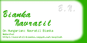 bianka navratil business card